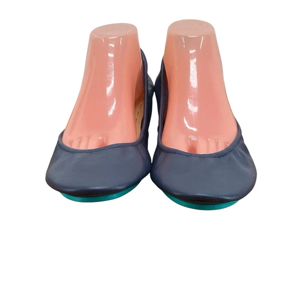 Tieks by Gavrieli Women's Size 11 Pacific Blue Leather Ballet Flats Foldable